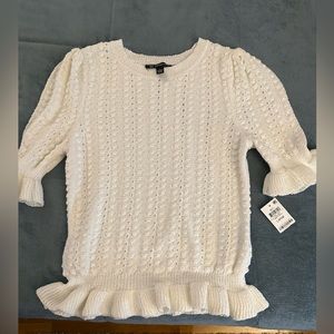 Brand new white sweater by INC international concepts with tag